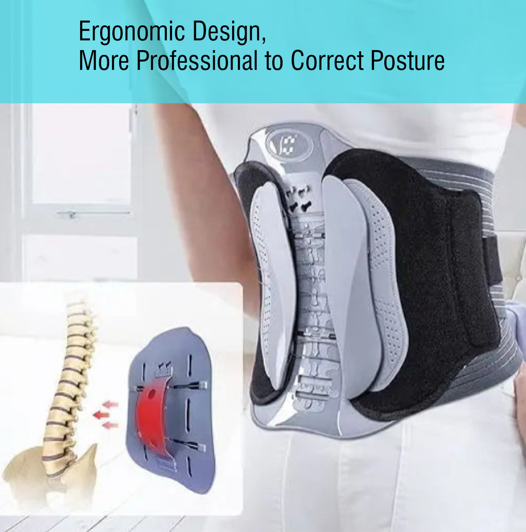Alphay Spinal Support Belt Lumbar Support Lower Back Belt Spinal Care Elastic Back Support for Back Pain Relief