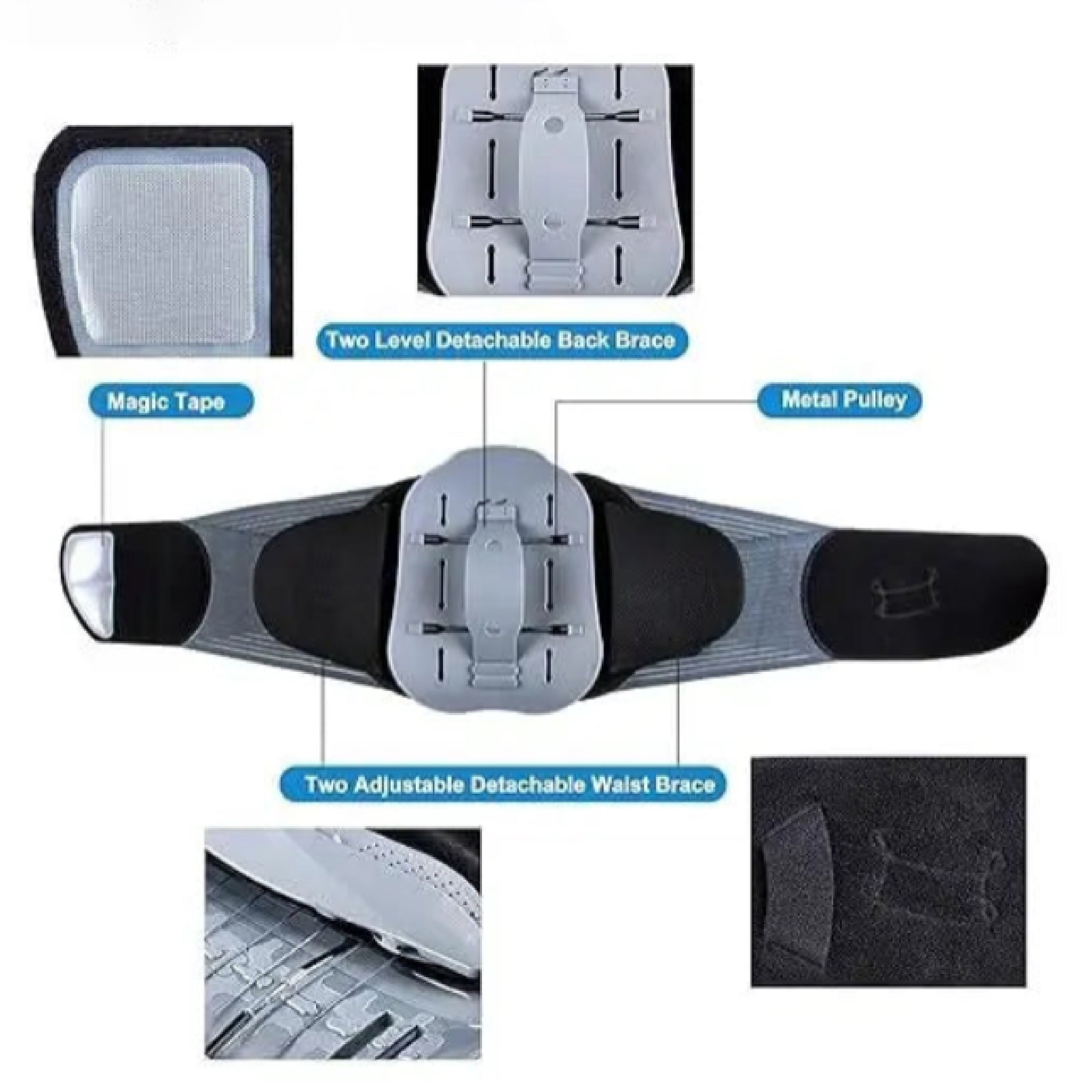 Alphay Spinal Support Belt Lumbar Support Lower Back Belt Spinal Care Elastic Back Support for Back Pain Relief