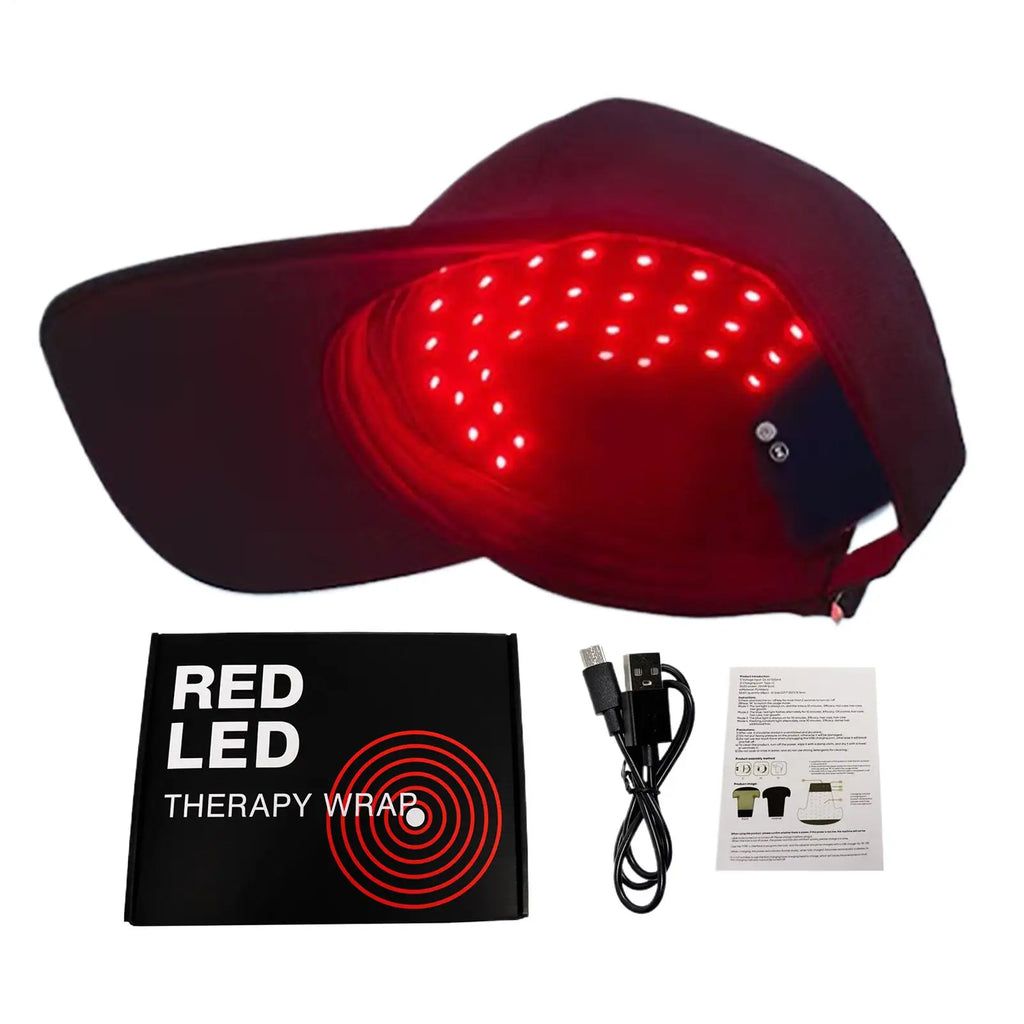 450nm/660nm Hair Growth Cap LED Care Soothing Thickening Hat Red Light Hair Cap for Women Men Hair Regrowth Loss Treatments